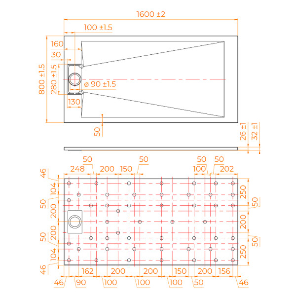 Душевой поддон RGW TUS-W 80x160 белый (553702816-01) Душевой поддон RGW TUS-W 80x160 белый (553702816-01)