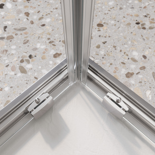 Душевой уголок BelBagno Luce 120x90x195 стекло прозрачное, профиль хром (LUCE-AH-21-120/90-C-Cr)