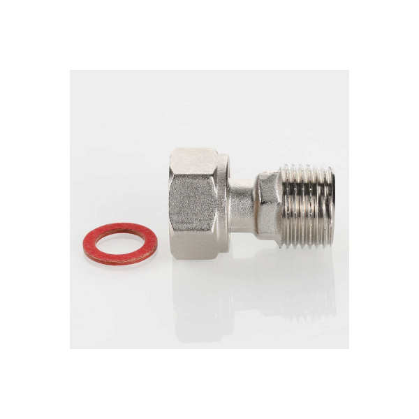 Переход с накидной гайкой 1/2" ВН Valtec (никель) (VTr.613.N.0404) Переход с накидной гайкой 1/2" ВН Valtec (никель) (VTr.613.N.0404)
