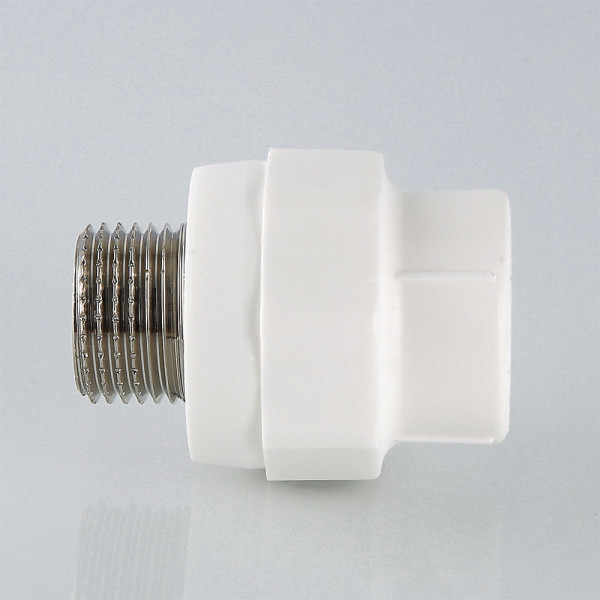 Переход PP-R 25*1/2"Н VALTEC (латунь, белый) VTp.701.0.02504 Переход PP-R 25*1/2"Н VALTEC (латунь, белый) VTp.701.0.02504