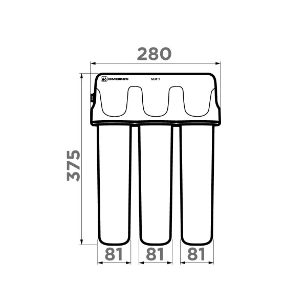 Фильтр для очитки воды Omoikiri Pure Drop Soft белый (4998031) Фильтр для очитки воды Omoikiri Pure Drop Soft белый (4998031)