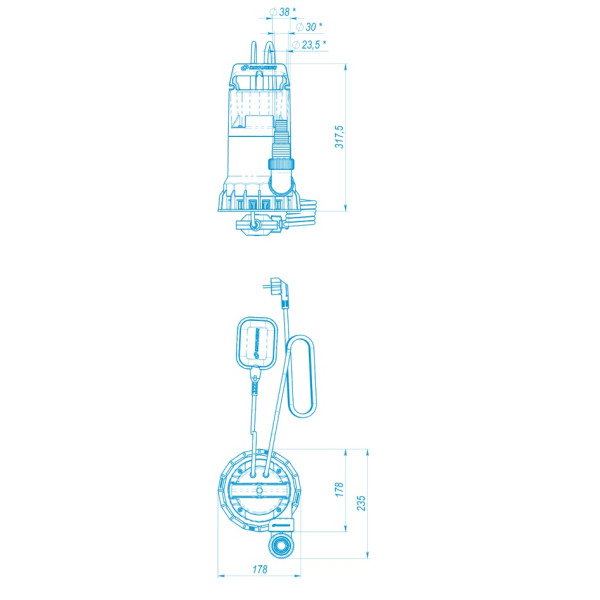 Насос погружной Джилекс Дренажник 220/12 (5101) Насос погружной Джилекс Дренажник 220/12 (5101)