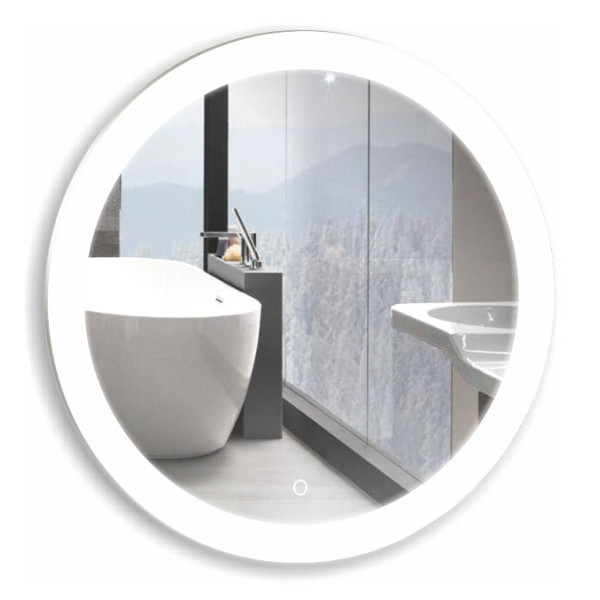 Зеркало Azario Перла d650 c подсветкой и диммером, сенсорный выключатель (ФР-1534) Зеркало Azario Перла d650 c подсветкой и диммером, сенсорный выключатель (ФР-1534)