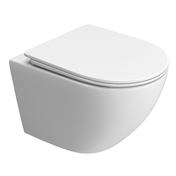 Унитаз подвесной BelBagno Uno безободковый (BB5177CH-TOR/SC)