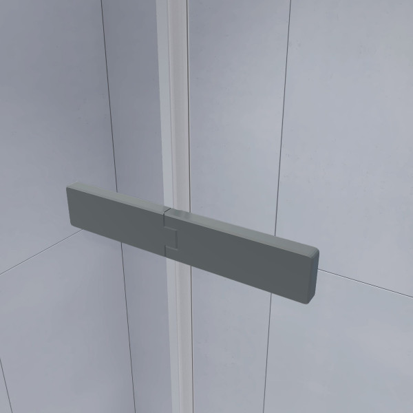 Душевой уголок с распашной дверью на петлях - RGW SV-040Gr 1200x1000 стекло прозрачное, профиль серый (353204020-110)