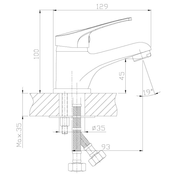 Смеситель для раковины Rossinka B35-11 (B35-11)