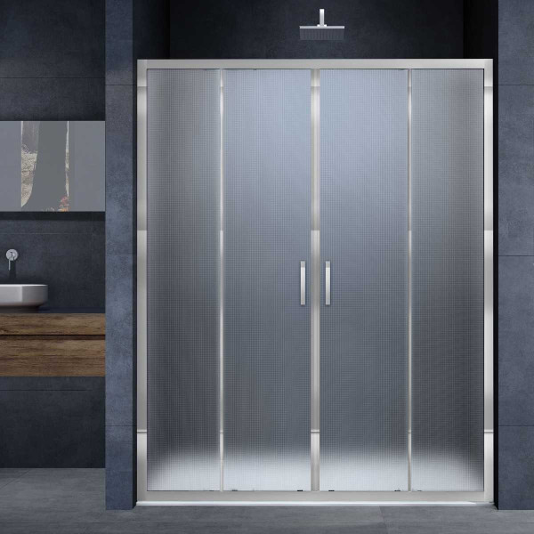 Душевая дверь Vincea Alpha VDS-3AL2 1800х1900 стекло текстурное, профиль хром (VDS-3AL2180MT)