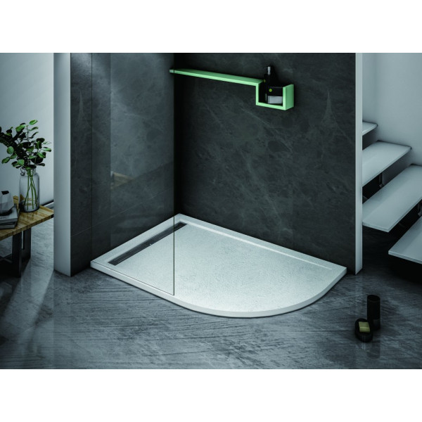 Душевой поддон из искусственного мрамора Cezares 120x90x3 белый (TRAY-AS-RH-120/90-550-3-W-L)