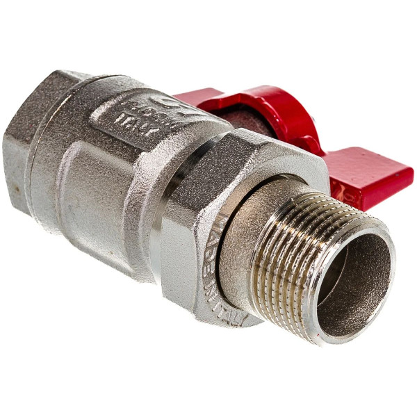 Кран 3/4" шаровый со сгоном Uni-Fitt Etalon (ГОСТ, красная бабочка) 113T3000 Кран 3/4" шаровый со сгоном Uni-Fitt Etalon (ГОСТ, красная бабочка) 113T3000