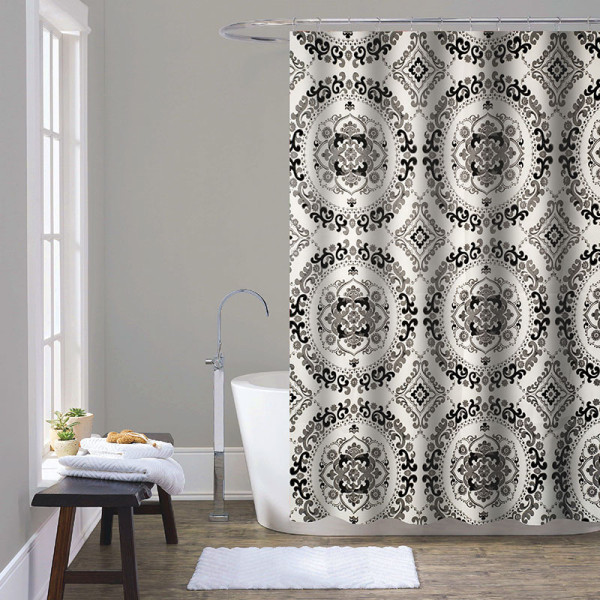 Шторка для ванны текстильная Melodia 180х2000 Готический орнамент (MZ-177) Шторка для ванны текстильная Melodia 180х2000 Готический орнамент (MZ-177)