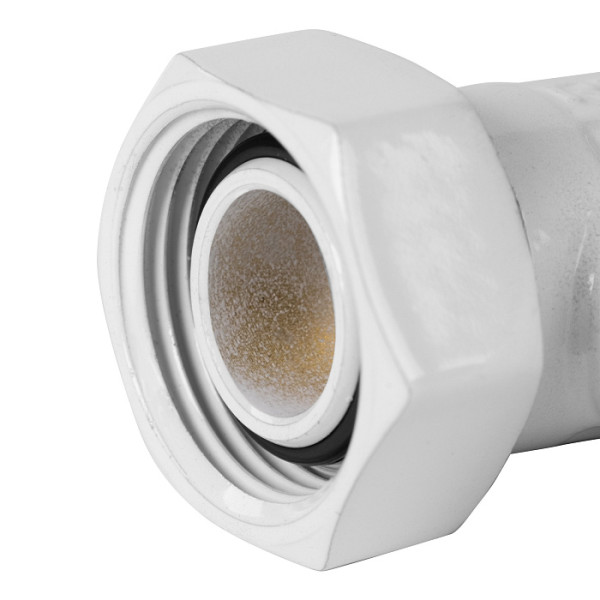 Комплект угловых фитингов со встроенным шаровым краном Royal Thermo 3/4"х3/4"EK (белый) (RANPU13434WH)