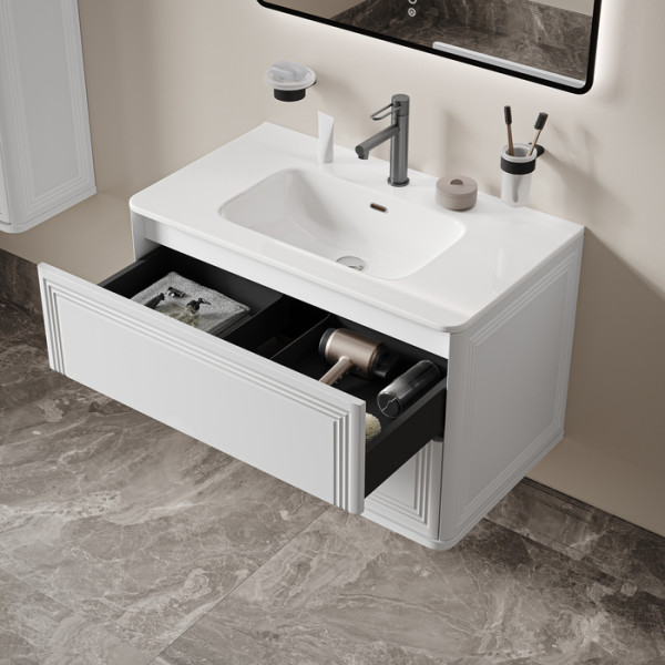 Тумба подвесная Iddis Oxford Neo 80 см белый подходит умыв. 0108000i28 (OXN80W0i95)