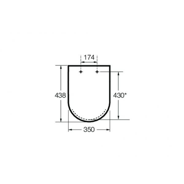 Сиденье для унитаза Roca Debba round (801B2200B)