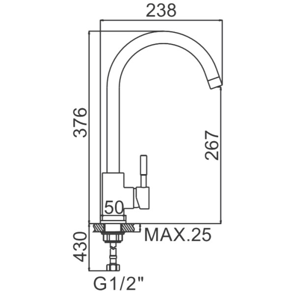 Смеситель для кухни Ledeme (L4998-3) Смеситель для кухни Ledeme (L4998-3)