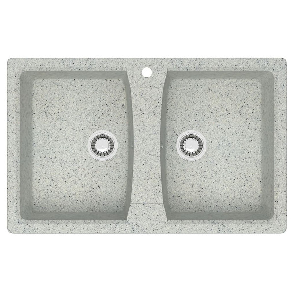Мойка для кухни из искусственного камня Azario Elmas 78x19x39 серая (CS00078335)