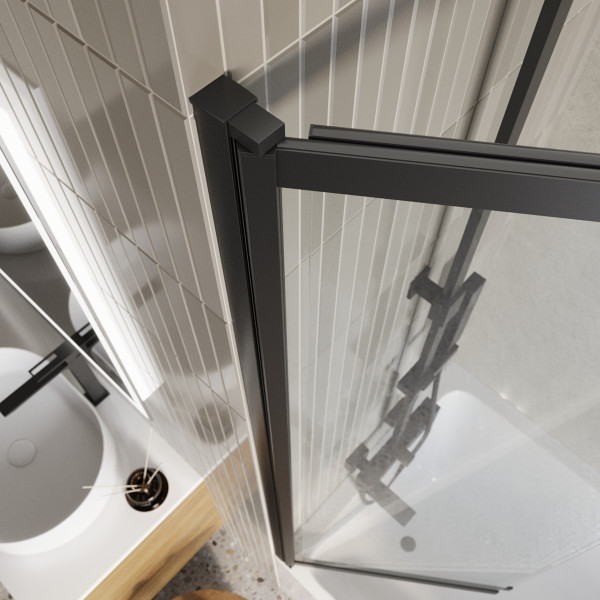 Шторка душевая для ванны BelBagno Luce 80x145 стекло прозрачное, профиль черный (LUCE-VF-11-80/145-C-NERO) Шторка душевая для ванны BelBagno Luce 80x145 стекло прозрачное, профиль черный (LUCE-VF-11-80/145-C-NERO)