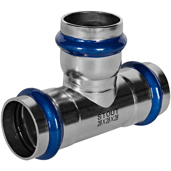 Тройник 28 Stout SSS-2013 ВПр (нерж.ст., пресс) SSS-2013-000028 Тройник 28 Stout SSS-2013 ВПр (нерж.ст., пресс) SSS-2013-000028