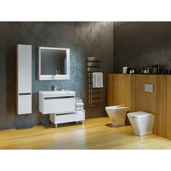 Пенал подвесной Aquaton Капри 300x263x1630 L белый глянец (1.A230.5.03K.P01.L)