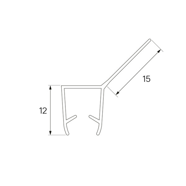 Уплотнитель для душевой кабины Iddis Optima Home прозрачный (965S8003DZ)