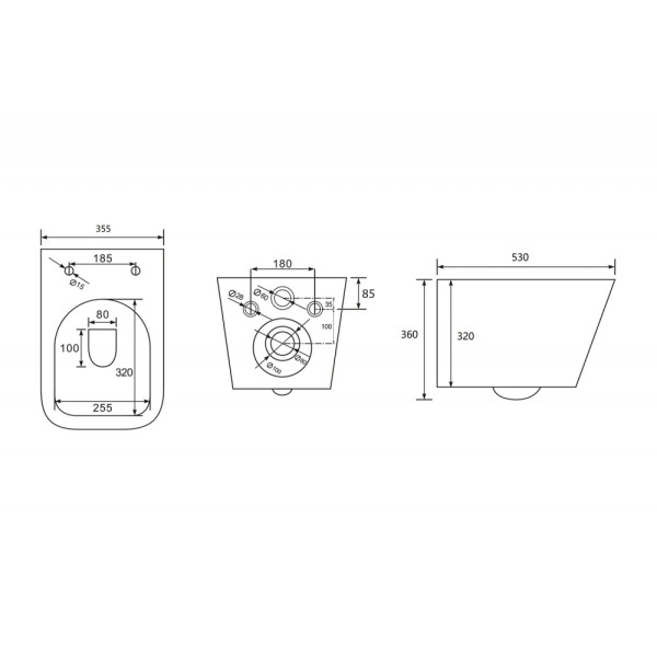 Унитаз повесной Abber Rechteck безободковый светло-бежевый матовый (AC1201MBE)