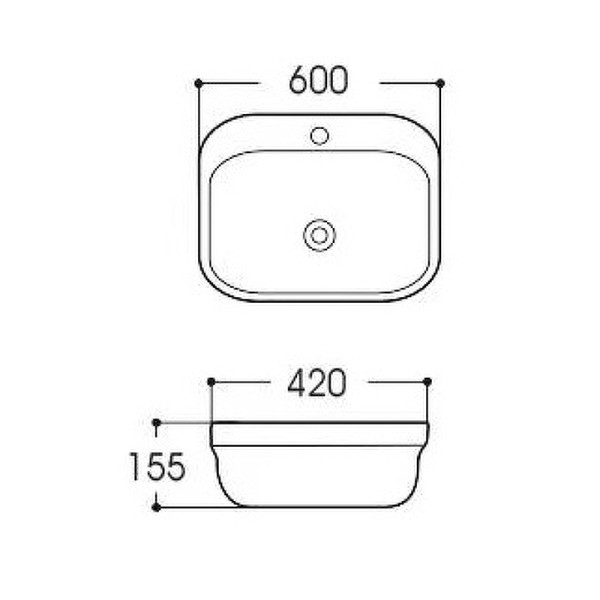 Раковина накладная Aquatek Амадео 42x60 белая (AQ6042-00) Раковина накладная Aquatek Амадео 42x60 белая (AQ6042-00)