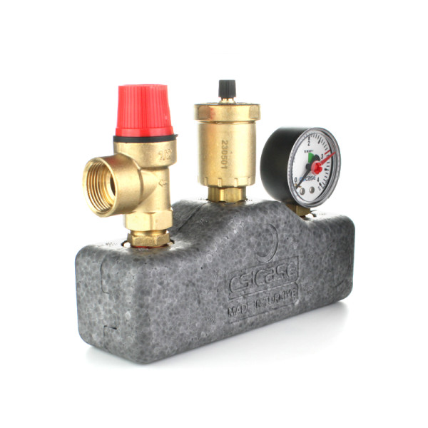 Группа безопасности котла Elsen до 50 кВт 1", 3 бар (в теплоизоляции) (ESG03.10)