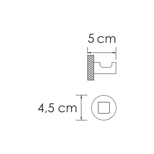 Крючок WasserKRAFT Tauber никель (K-64423)