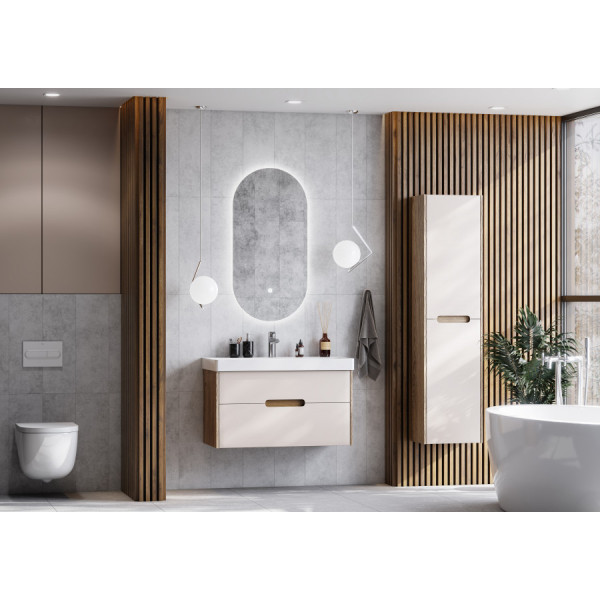 Зеркало Aquaton Альто 500x21x1000 серебристый (1.A256.4.02A.101.0)