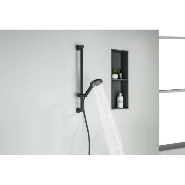 Душевой гарнитур Aquatek Лугано черный матовый (AQ2022MB)