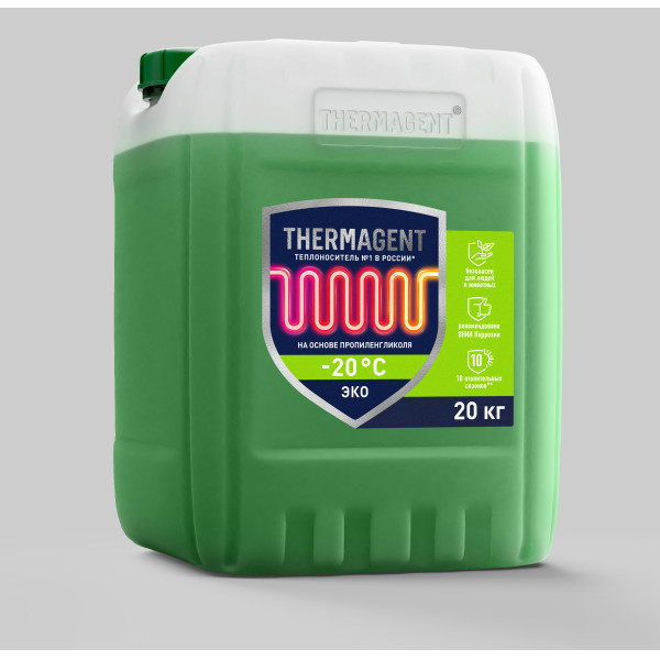 Теплоноситель Thermagent Eko-20 20 кг (пропиленгликоль) (TA 145646) Теплоноситель Thermagent Eko-20 20 кг (пропиленгликоль) (TA 145646)
