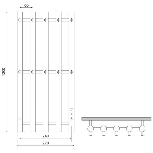 Полотенцесушитель электрический Melodia Blues Electro Ferrum 1200х270 П5 10 крючков графит (MTRBEF12027gt) Полотенцесушитель электрический Melodia Blues Electro Ferrum 1200х270 П5 10 крючков графит (MTRBEF12027gt)