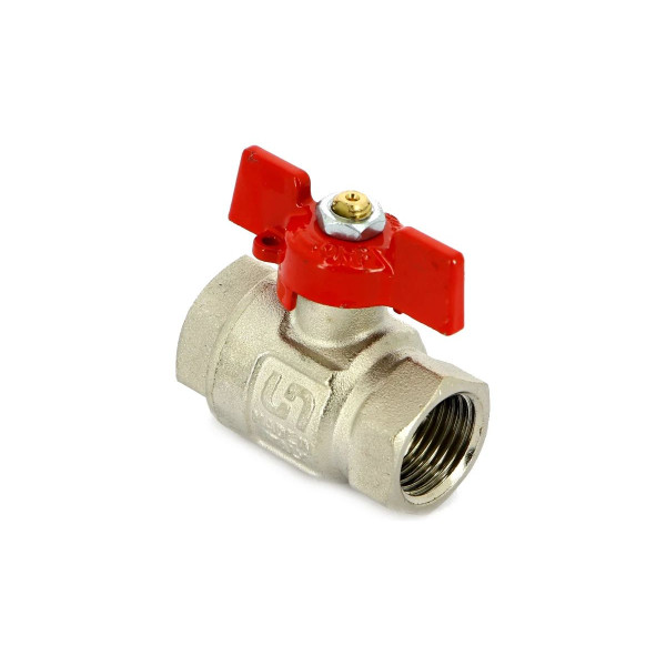 Кран 3/4" ВВ шаровый Uni-Fitt Etalon (ГОСТ, красная бабочка) 110T3000 Кран 3/4" ВВ шаровый Uni-Fitt Etalon (ГОСТ, красная бабочка) 110T3000