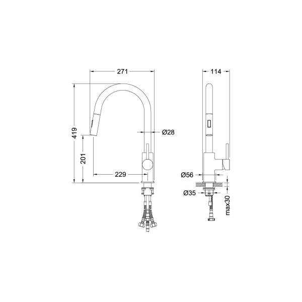 Смеситель для кухни Aquatek Европа хром (AQ1384CR) Смеситель для кухни Aquatek Европа хром (AQ1384CR)