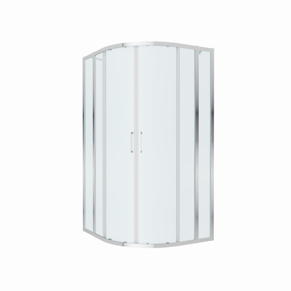 Душевой уголок Cezares Molveno 120x110x195 стекло матовое рифленое, профиль хром (MOLVENO-RH-22-120/110-P-Cr)