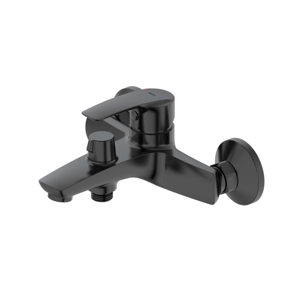 Смеситель для ванны и душа Iddis Ray черный (RAYBL02i02WA)