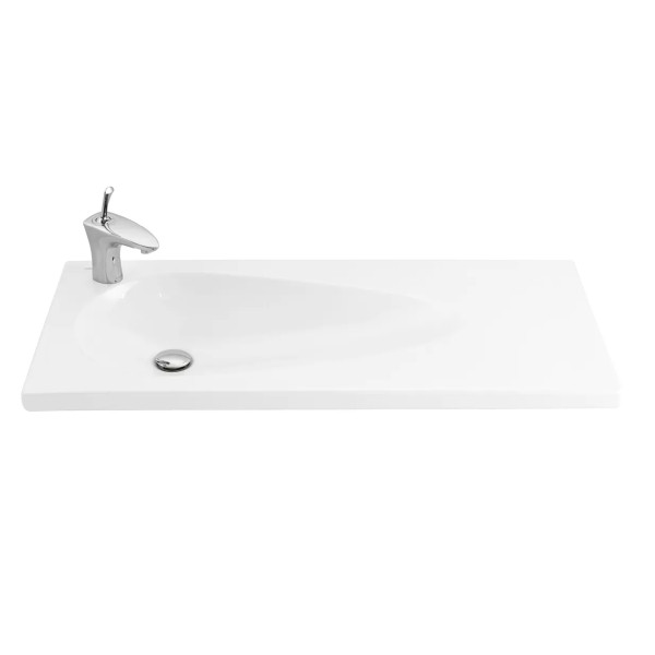 Раковина мебельная Creavit Trump100x45 L белая (TP101-00CB00E-0000) Раковина мебельная Creavit Trump100x45 L белая (TP101-00CB00E-0000)