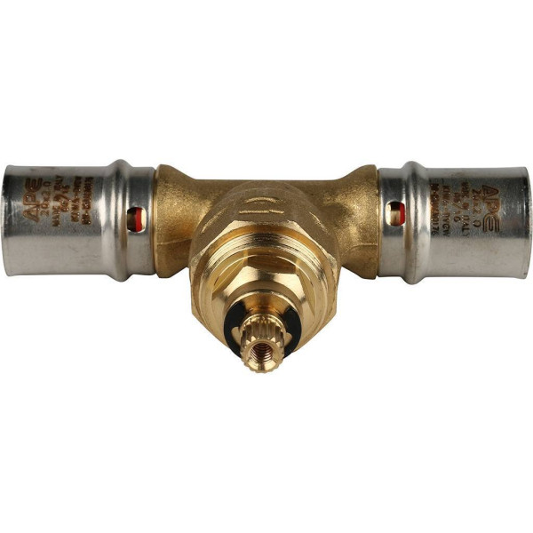 Кран 20x20 вентильный Stout (пресс, с хромированной ручкой) (SFP-0014-002020)