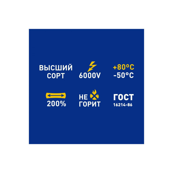 Изолента Росэл ПВХ 15мм 20м желтая (9361)