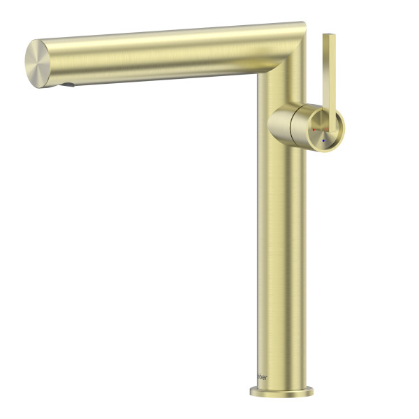 Смеситель для раковины Abber Perfekte 316 золото брашированное (AF8A11BG-L)