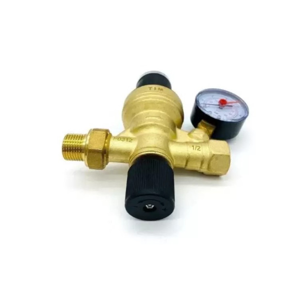 Клапан подпиточный TIM 1/2" PN 16 с манометром 0,2-4 бар (AF0206A)