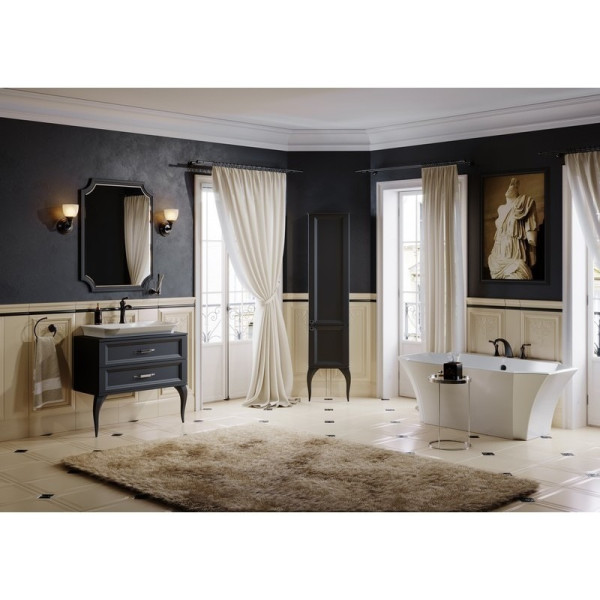 Пенал напольный Aqwella Ladonna 400x300x1850 (LAD0504BLK) Пенал напольный Aqwella Ladonna 400x300x1850 (LAD0504BLK)
