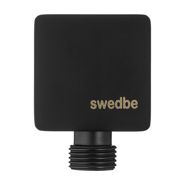 Подсоединение шланговое Swedbe Platta черный (5508B)