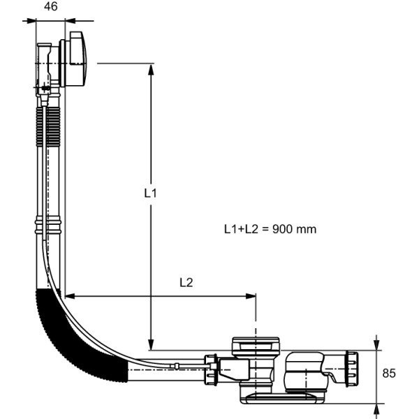 Обвязка для ванны Jacob Delafon белый (E6D124-CP)