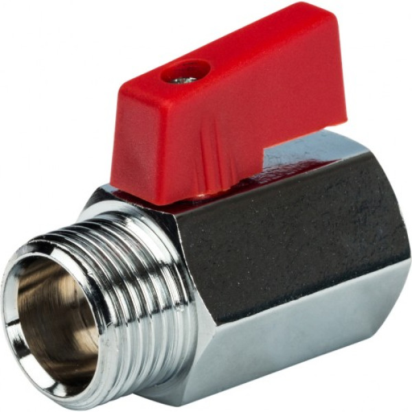 Кран 1/2" ВН шаровый Stout (мини) красный флажок SVB-0022-000015 Кран 1/2" ВН шаровый Stout (мини) красный флажок SVB-0022-000015