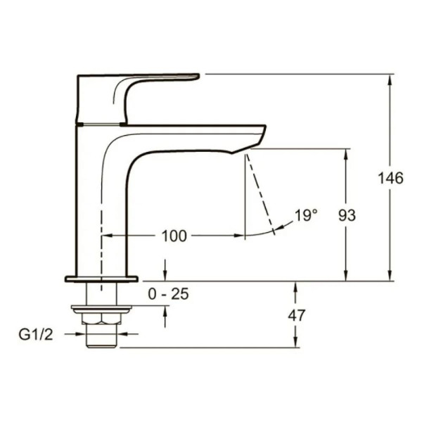 Смеситель для раковины Jacob Delafon Aleo хром (E72326-CP)