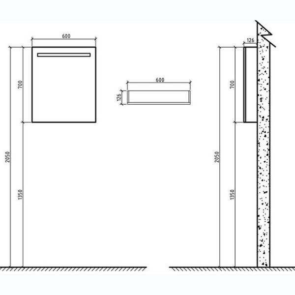 Шкаф зеркальный BelBagno SPC-1A-DL-BL 60x70 (SPC-1A-DL-BL-600)