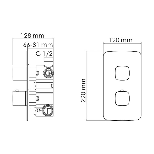 Душевая система WasserKRAFT хром (A178644 Thermo)