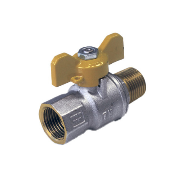 Кран газовый шаровый Tiemme 1/2" ВН шаровый (бабочка) (2210004 / 2221G0704) Кран газовый шаровый Tiemme 1/2" ВН шаровый (бабочка) (2210004 / 2221G0704)