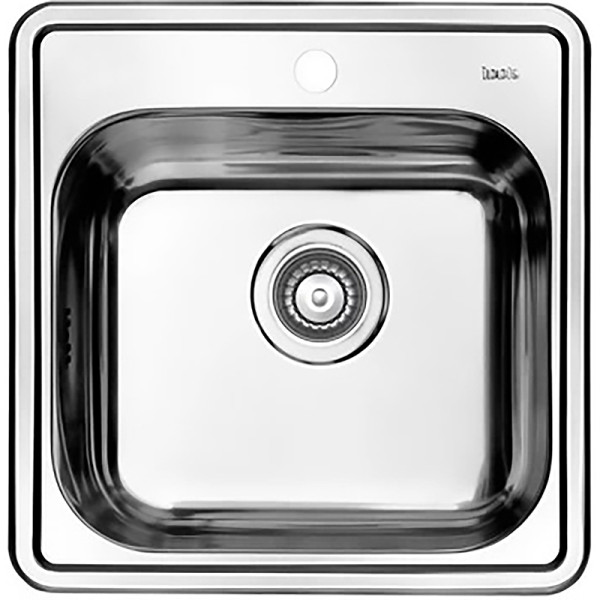 Мойка для кухни врезная Iddis Strit S 48,5x48,5 Strit S с сифоном нержавеющая сталь полированная (STR48P0i77S)