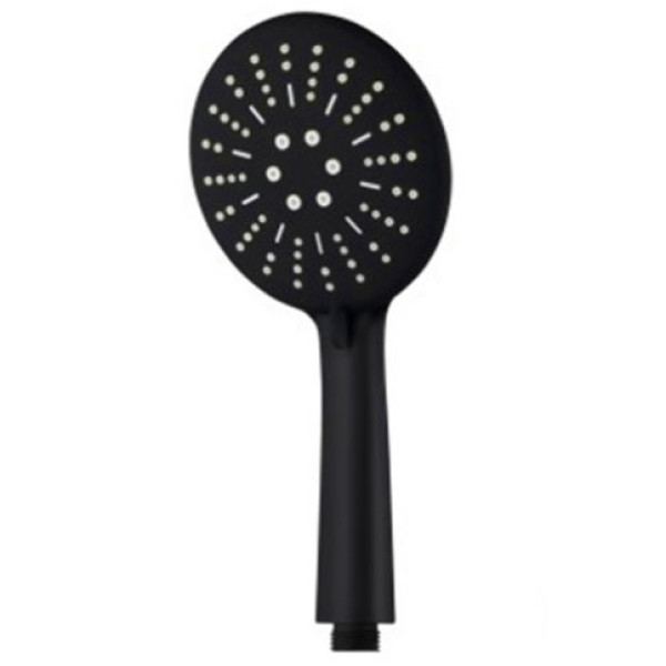 Душевая лейка Melodia Luxe 3 функции d120 чёрная (MKP26309BL_bk)